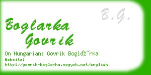 boglarka govrik business card